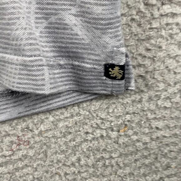 Nat Nast Polo Golf Causal Shirt Mens Large Gray Floral Print Classic Performance - Picture 8 of 11